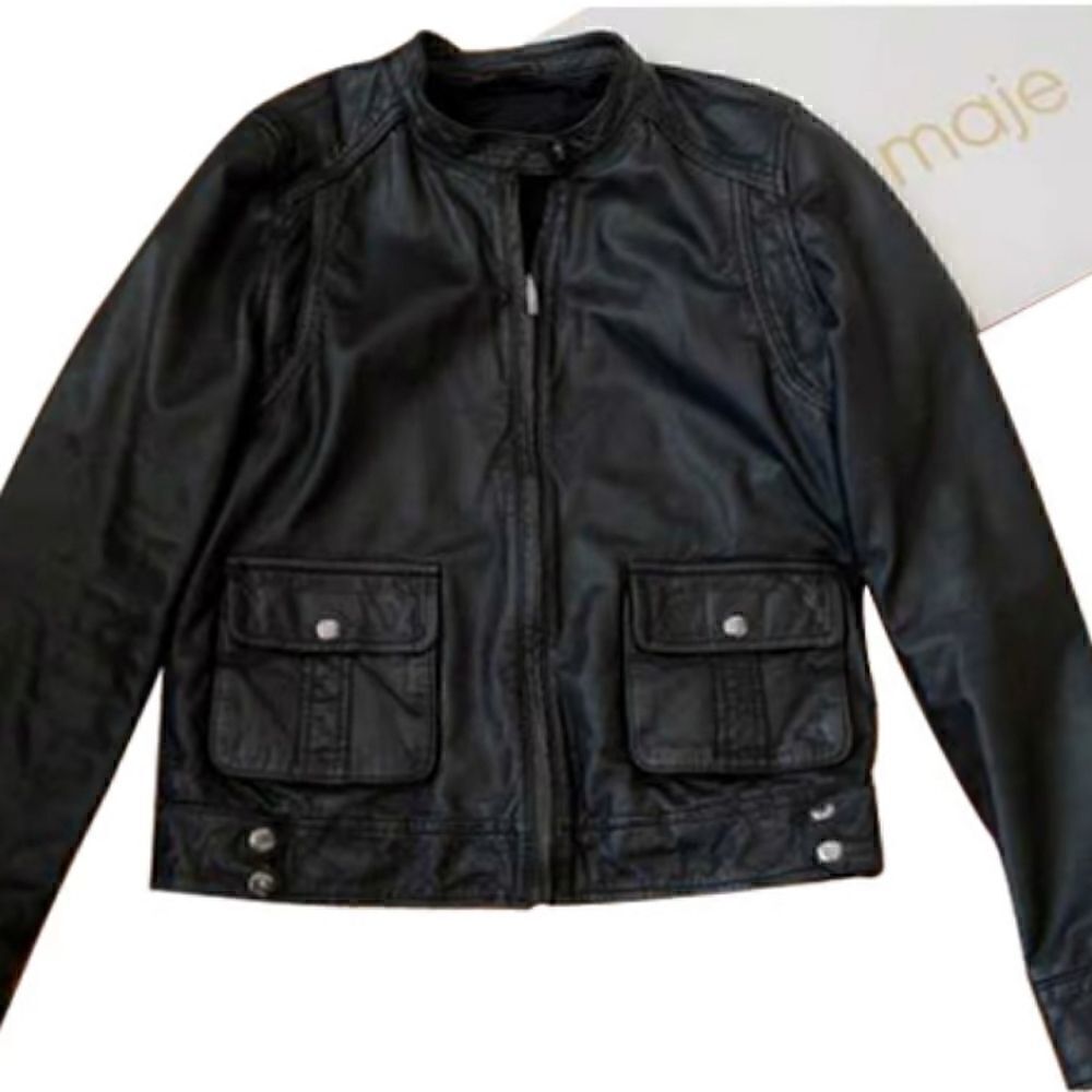 Maje kids leather jacket  